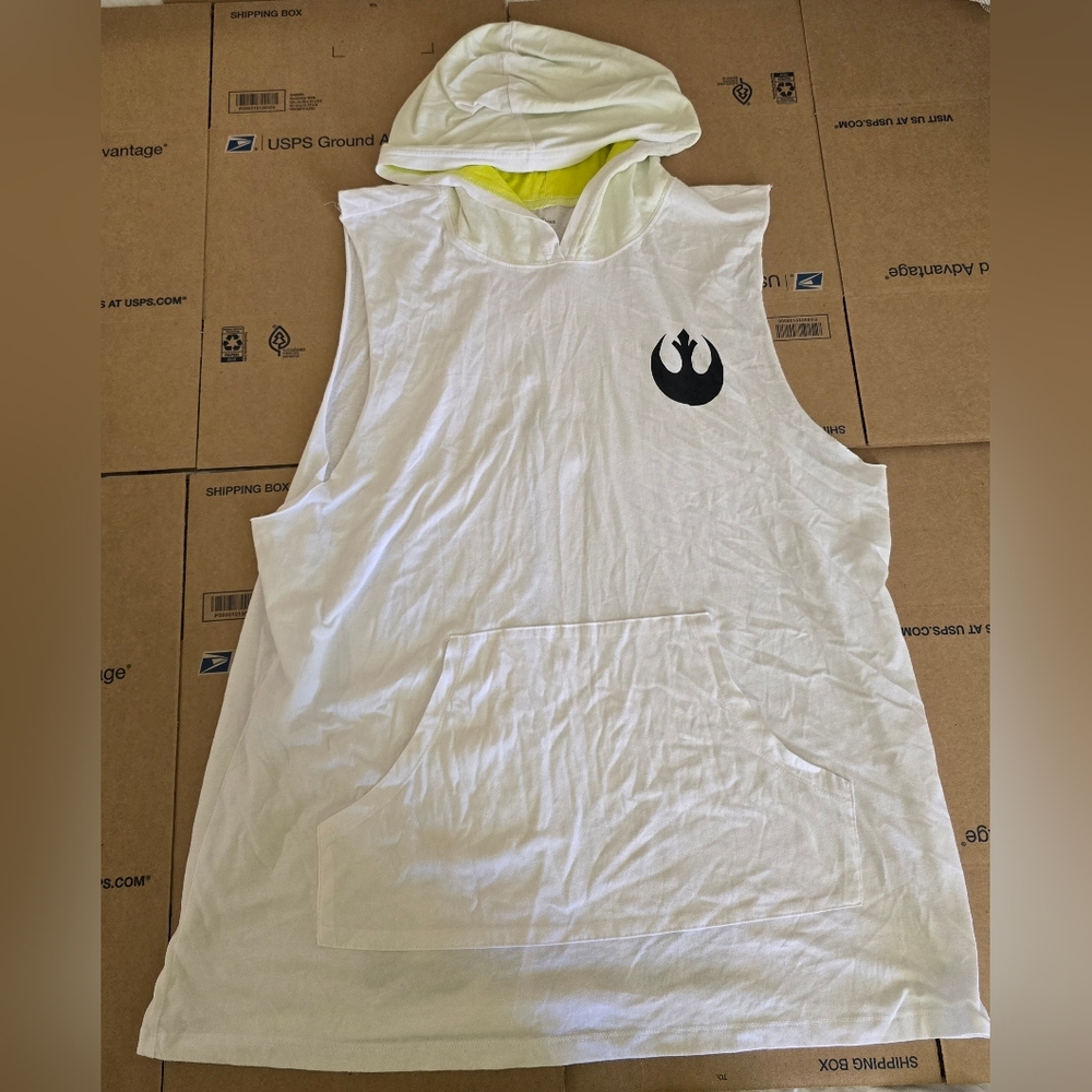 Star Wars Hooded Tank Top, White, XXL (SW1)